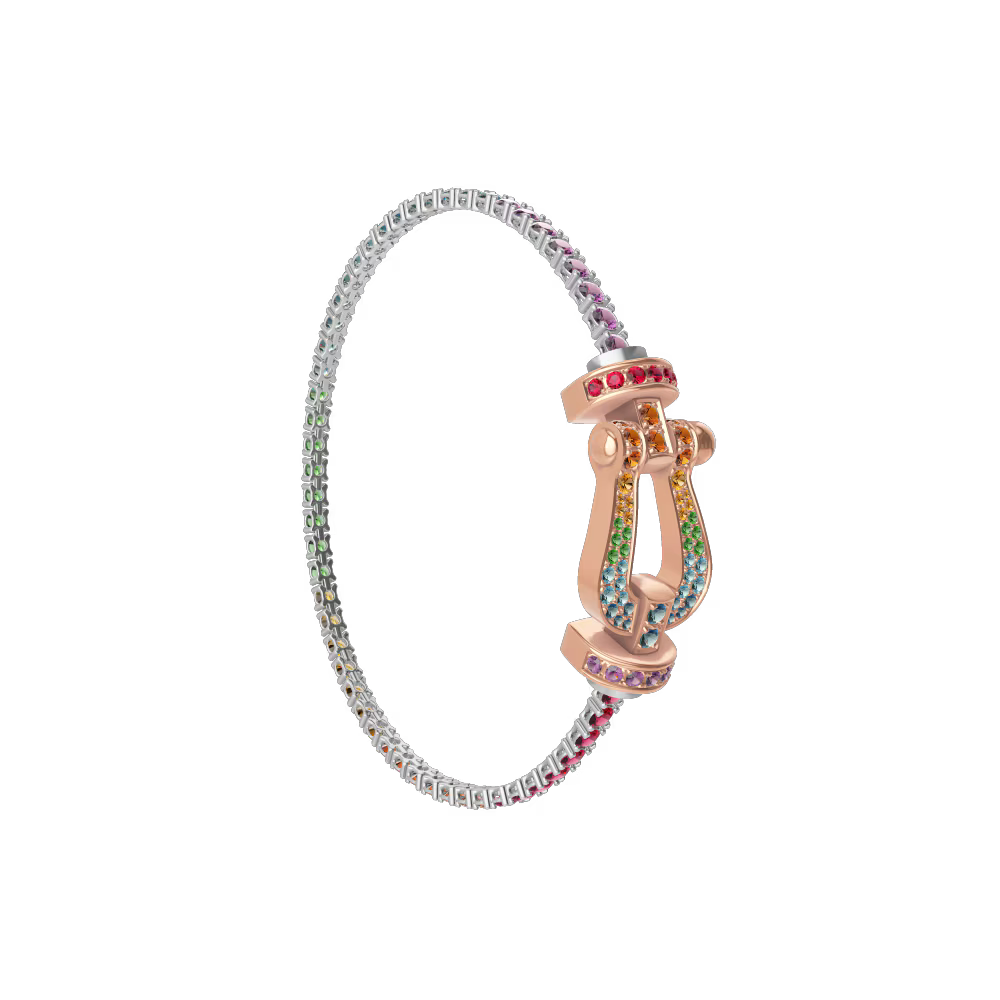 Bracelet Force 10, grand modèle, pavé
