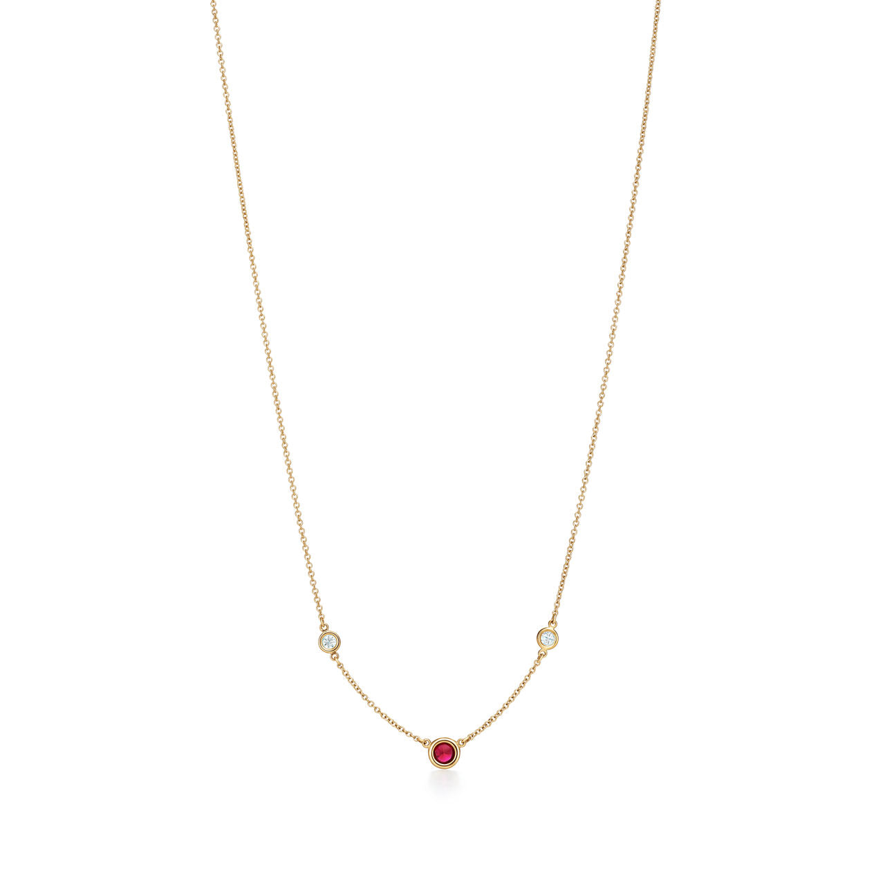 Collier Color by the Yard en or 18 carats, rubis et diamants
