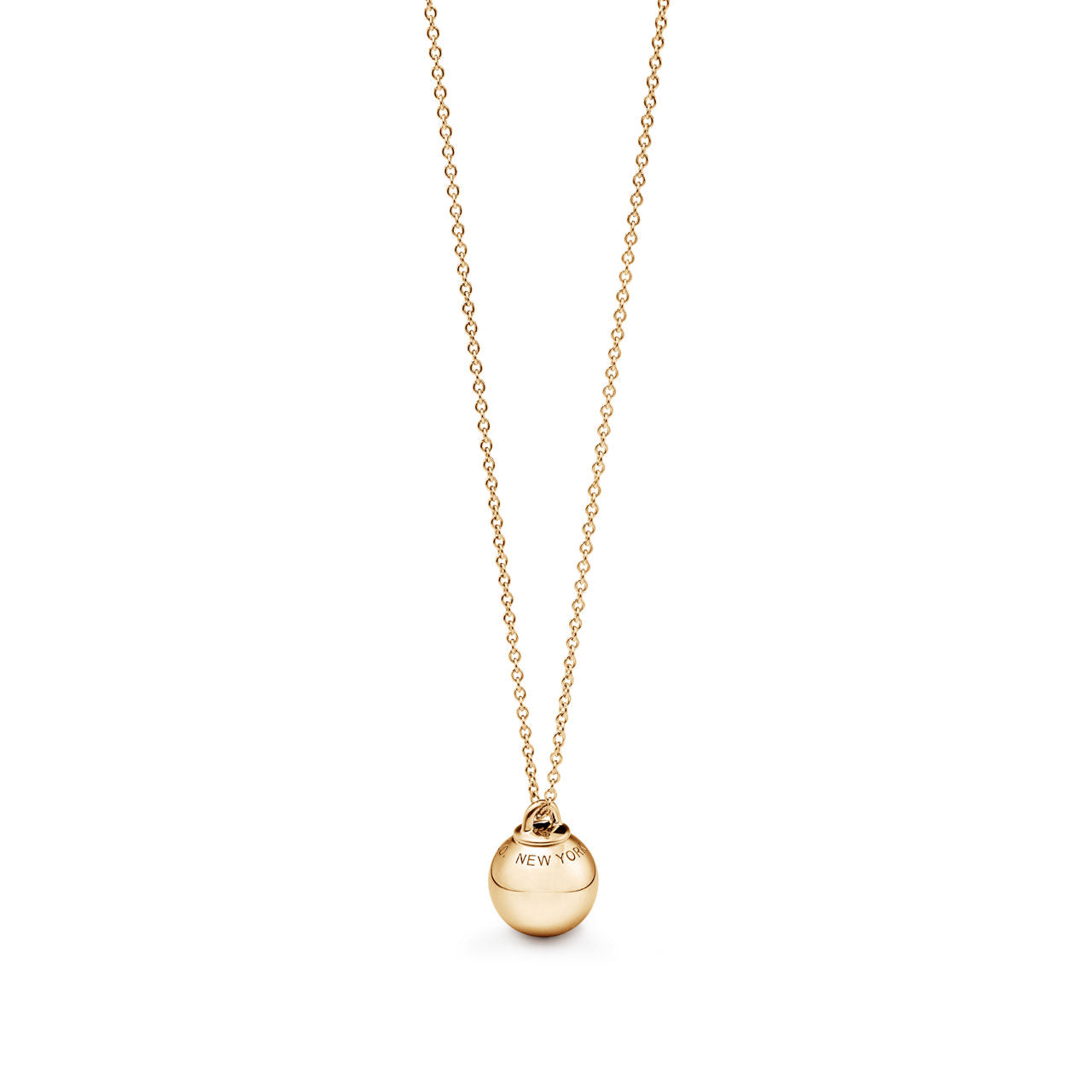 Pendentif Ball en or jaune 18 carats. 12,75 mm.