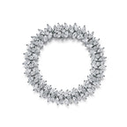 Bracelet grappe avec diamants taille marquise