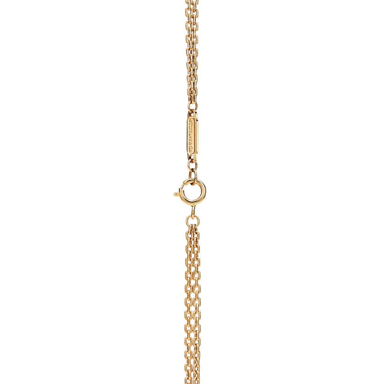 Pendentif à maillons doubles taille Large en or jaune 18 carats