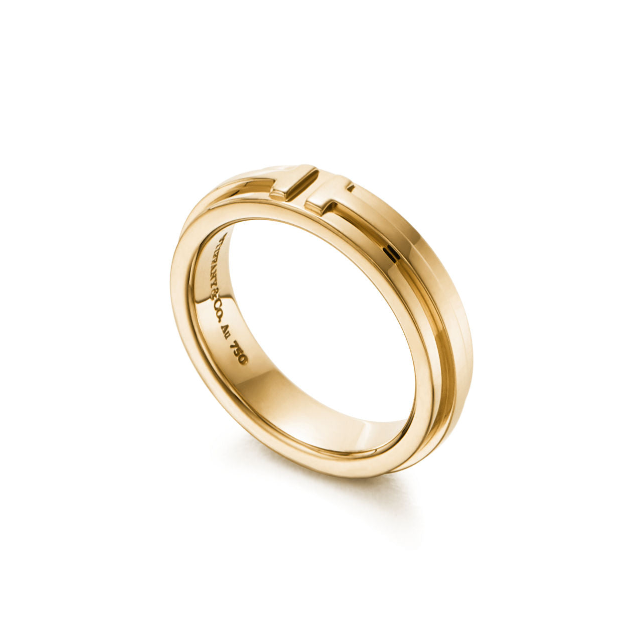 Tiffany T Bague étroite en or jaune 18 carats