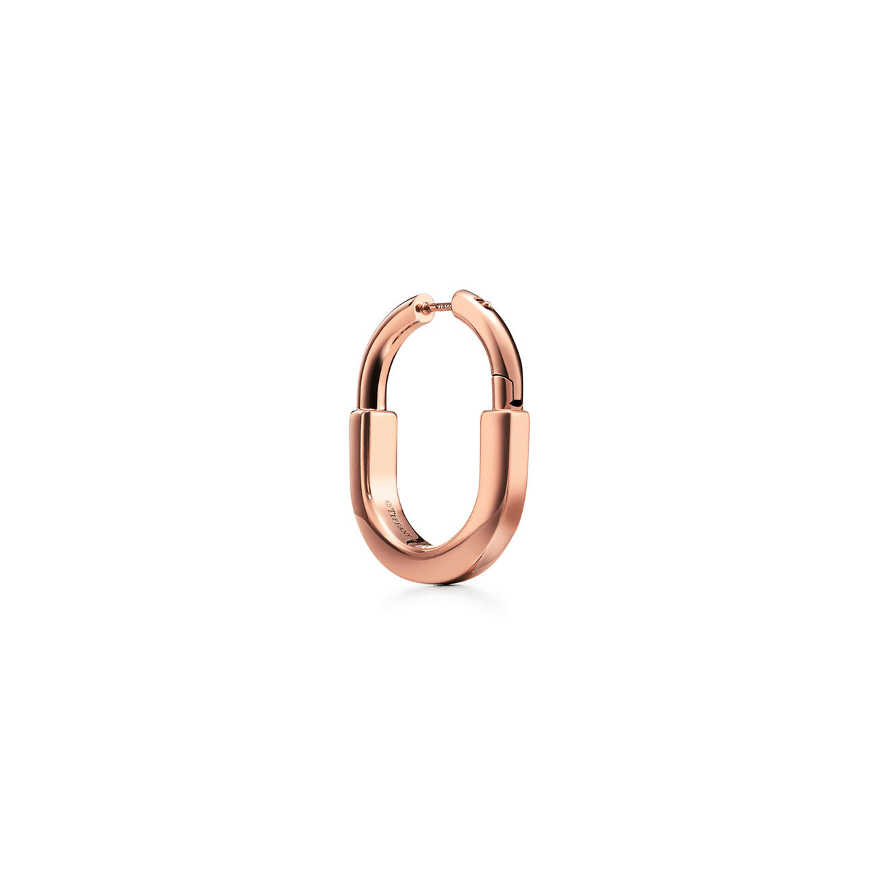 Boucles d’oreilles en or rose 18 carats. Medium