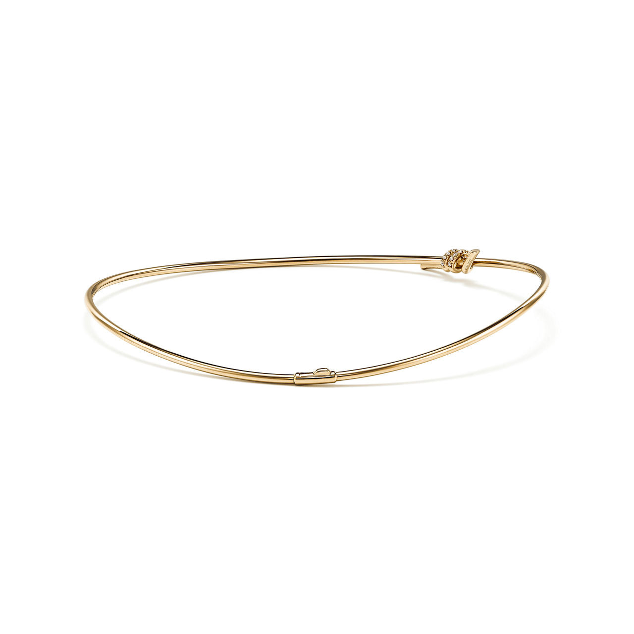 Collier en or jaune 18 carats et diamants
