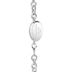 Collier Plaque ovale en argent 925 millièmes, 39,4 cm