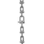 Collier à maillons. Medium en or blanc 18 carats et diamants