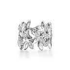 Paloma Picasso® Alliance Olive Leaf en or blanc 18 carats et diamants