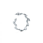 Boucles d’oreilles créoles Olive Leaf