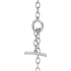 Collier double rang en or blanc 18 carats et diamants