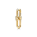 Boucles d’oreilles à maillons taille Medium en or jaune 18 carats