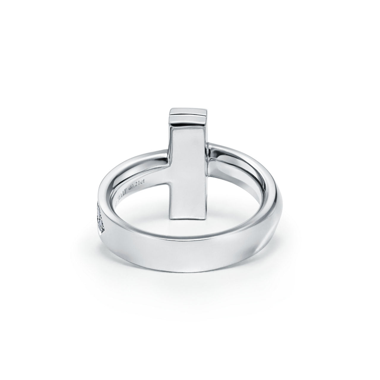 Tiffany T Bague T1 en or blanc 18 carats et diamants