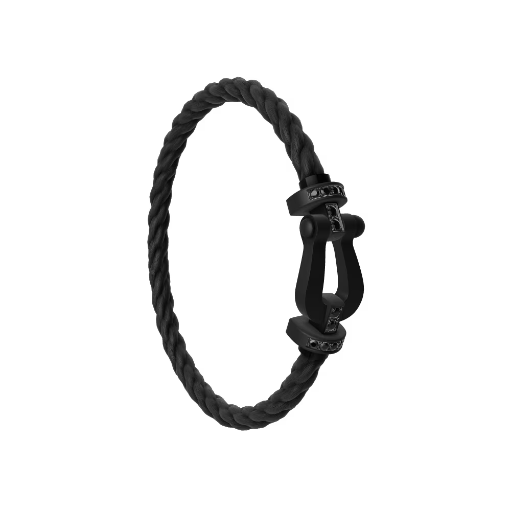 Bracelet Force 10, grand modèle, semi-pavé