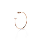 Boucles d’oreilles créoles en or rose