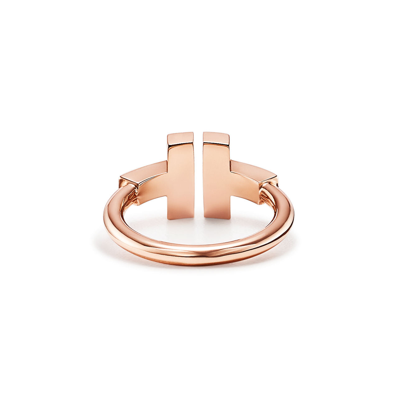 Tiffany T Bague Wire ornée d’onyx noir en or rose