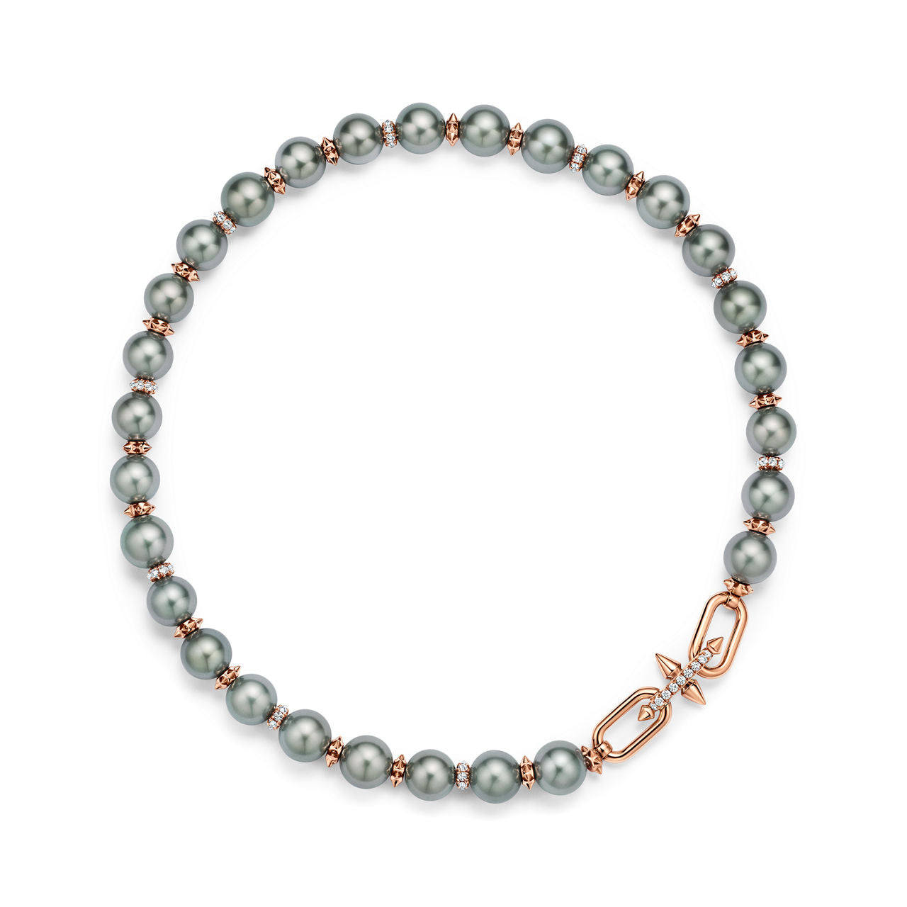 Collier Perles de Tahiti en or et diamants