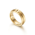 Tiffany T Bague large en or jaune 18 carats