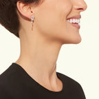 Boucle d'oreille Chance Infinie, pavée