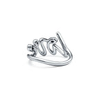 Paloma’s Graffiti Bague Love en or blanc 18 carats et diamants. Small.