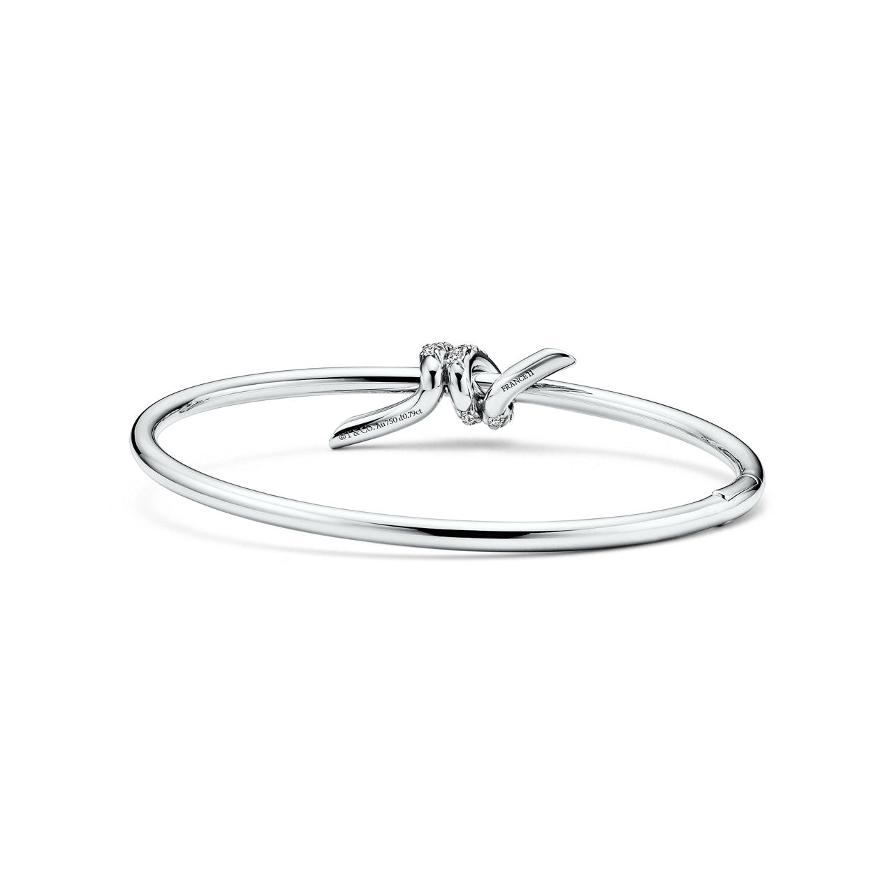 Bracelet jonc Wire en or blanc 18 carats et diamants