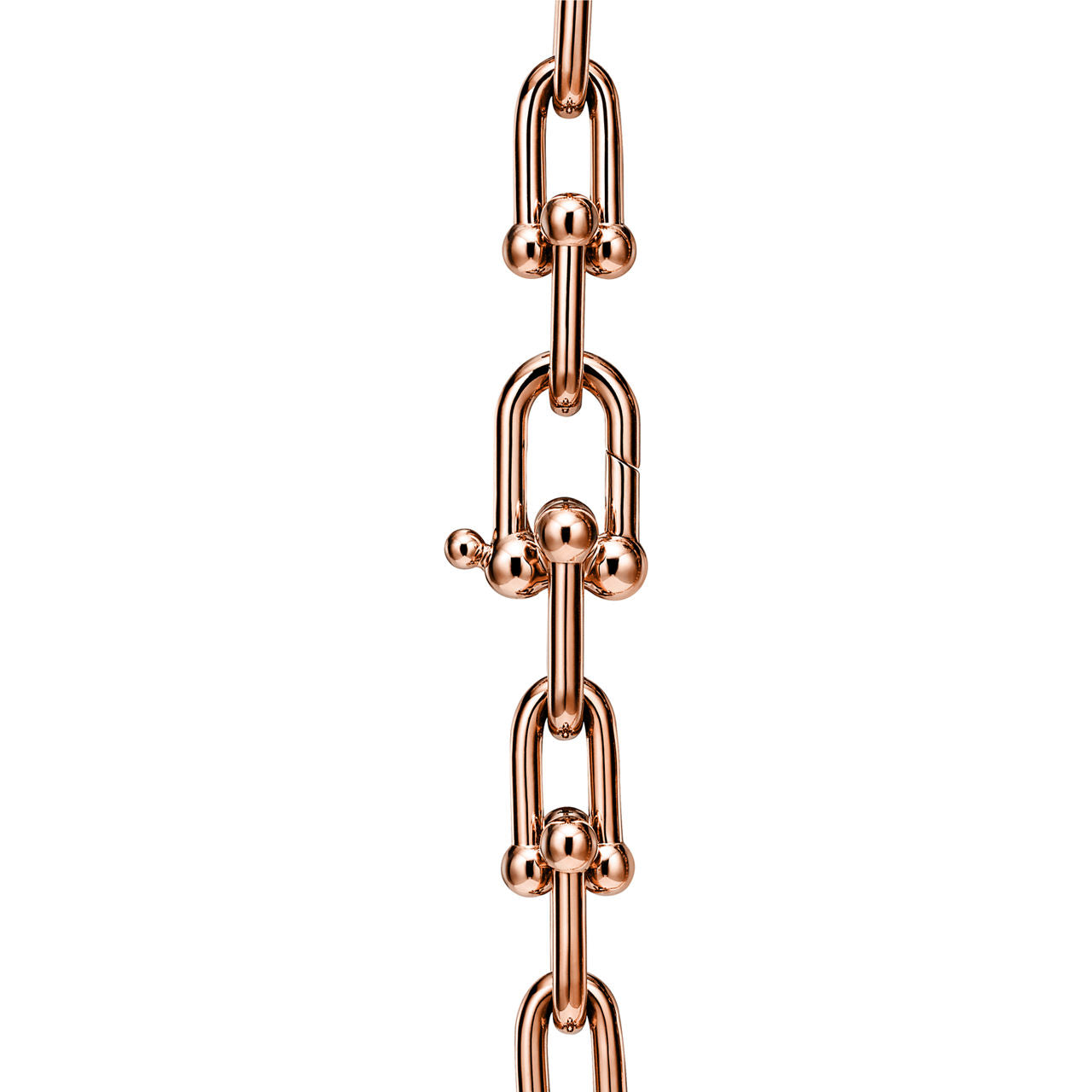 Collier à maillons. Medium en or rose