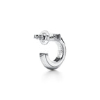 Boucles d’oreilles créoles T1 en or blanc 18 carats