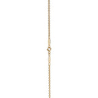 Collier Lasso Open Heart en or jaune 18 carats et perles. 7,5-8 mm.