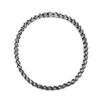 Collier à maillons taille Medium en argent 925 millièmes noirci