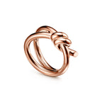 Tiffany Knot Bague double rang en or rose 18 carats