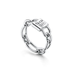 Tiffany 1837™ Bague cadenas à double anse en argent 925 millièmes. Small.