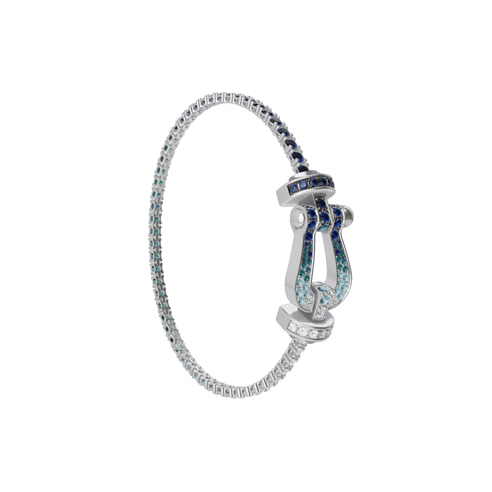 Bracelet Force 10, grand modèle, pavé