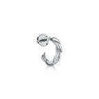 Boucles d’oreilles créoles Wings en platine et diamants