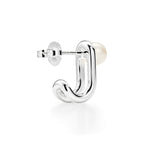 Boucles d’oreilles double perle et argent en argent 925 millièmes