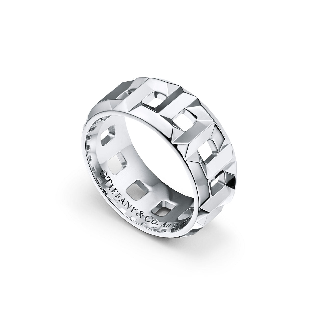 Tiffany T Bague True en or blanc 18 carats