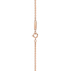 Pendentif à maillons allongés en or rose