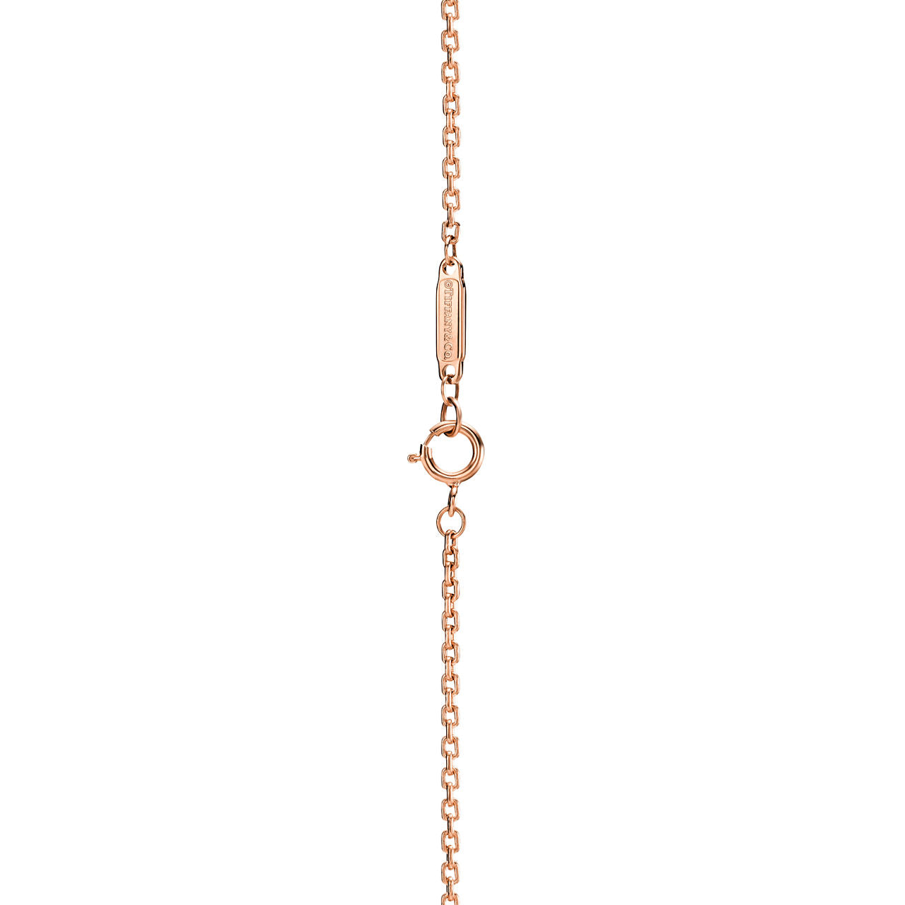 Pendentif à maillons allongés en or rose