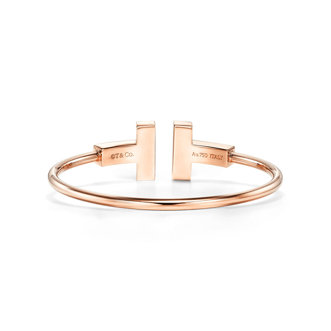 Bracelet large Wire en or rose