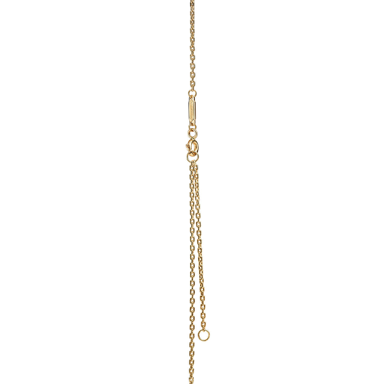 Pendentif à maillons, or et perle des mers du Sud. 40,6 cm en or jaune 18 carats