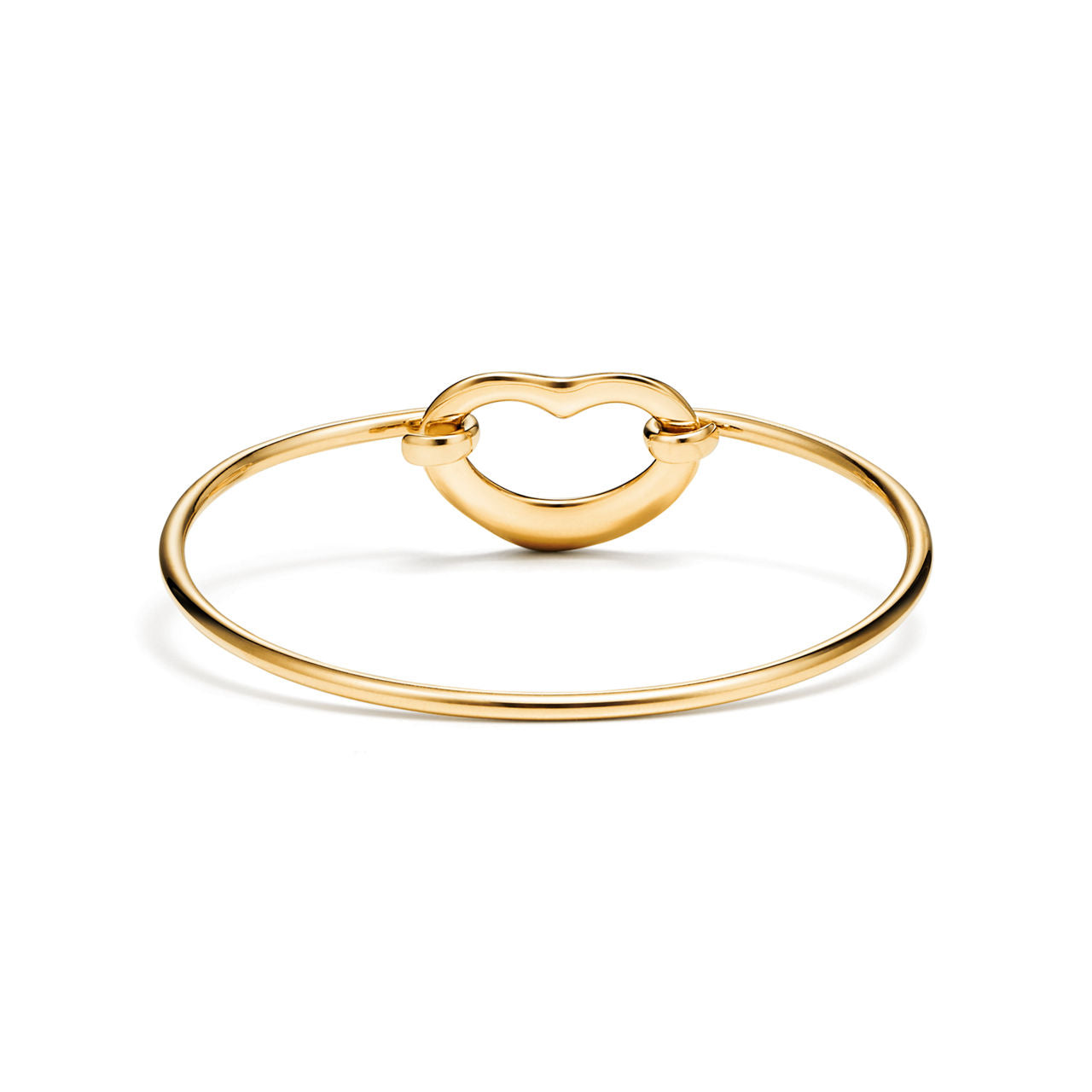 Bracelet jonc Open Heart en or jaune 18 carats