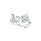 Paloma’s Graffiti Bague Rock en or blanc 18 carats et diamants. Small.