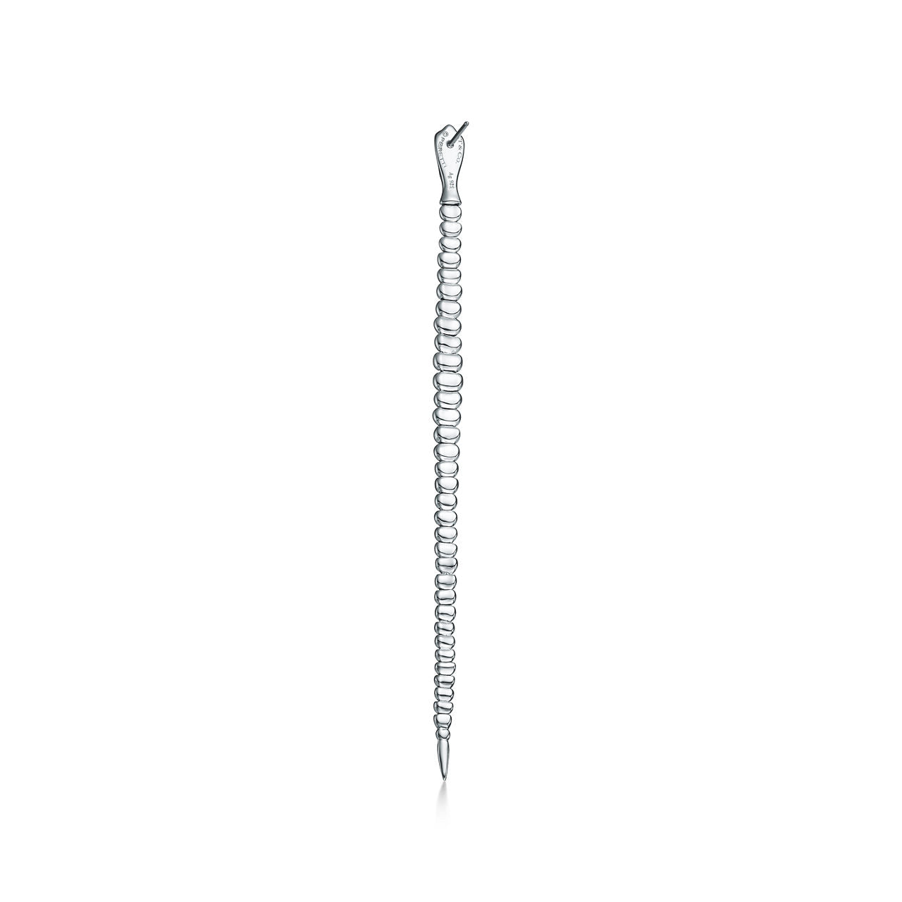 Boucles d’oreilles Snake en argent 925 millièmes