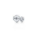 Boucles d’oreilles en platine 950 millièmes avec diamants