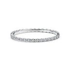 Bracelet jonc Wings étroit en platine et diamants