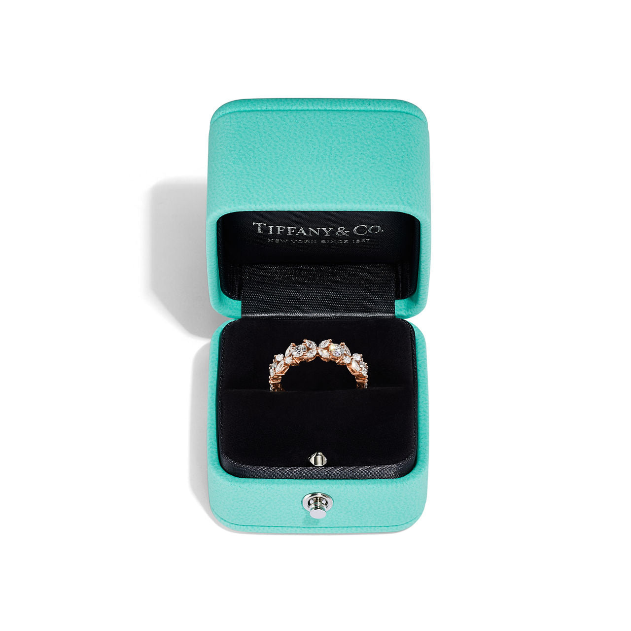 Tiffany Victoria® Alliance alternée en diamants en or rose 18 carats
