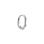Boucles d’oreilles en or blanc 18 carats. Medium.