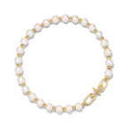 Collier Perles en or jaune et diamants
