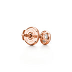 Boucles d’oreilles en or rose 18 carats avec diamants