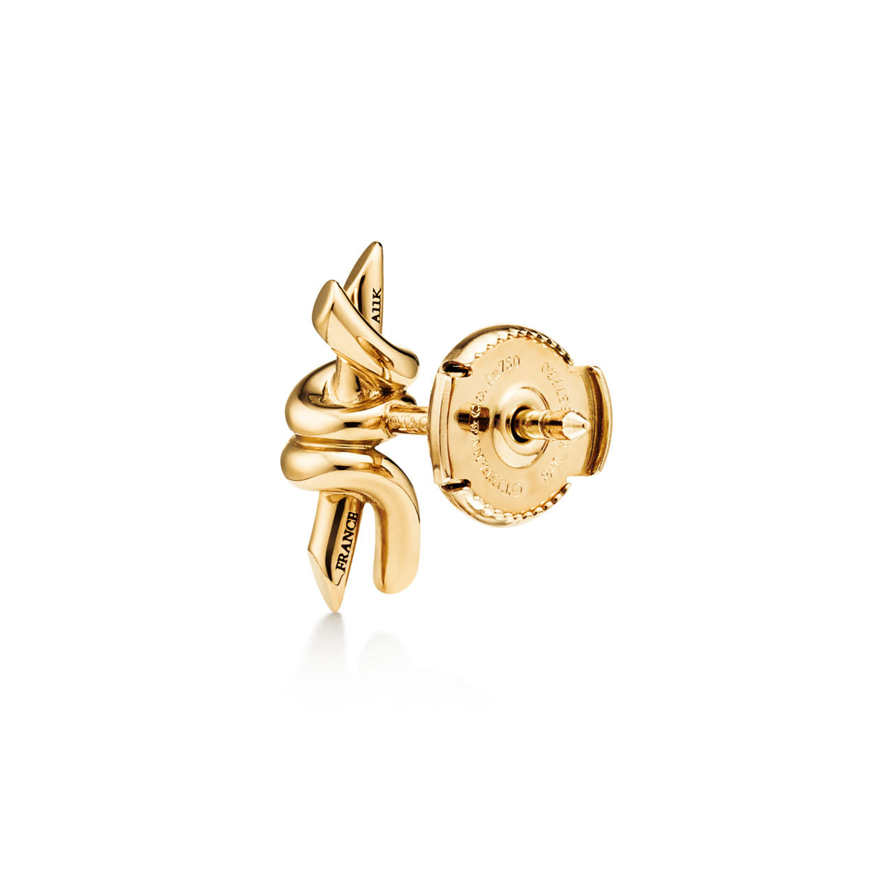 Boucles d’oreilles en or jaune 18 carats. Small.