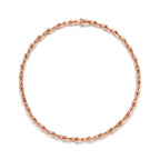 Collier à maillons taille Small en or rose