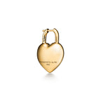 Boucles d’oreilles Cœur plein en or jaune 18 carats et diamants