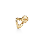 Boucles d’oreilles Open Heart en or jaune 18 carats et pavé de diamants